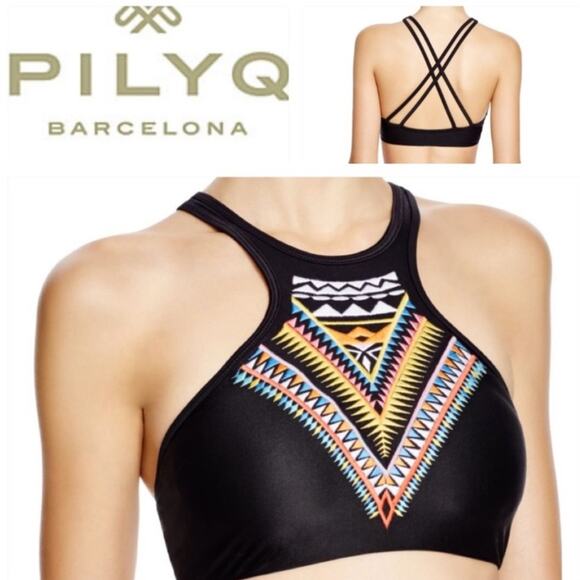 PilyQ gypsy embroidered bikini top - Picture 2 of 5